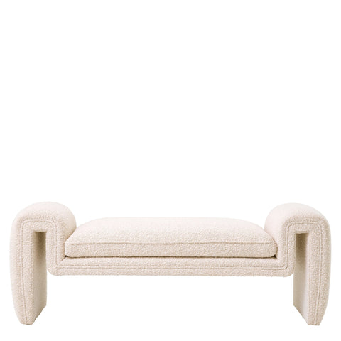 Timeless Minimalist Modern Lounge Bench with Block Feet