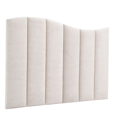 Contemporary Chanton Arch Headboard with Buttonless Tufting - Queen