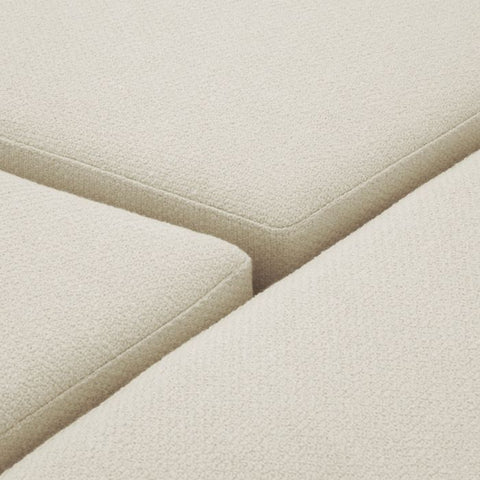 Timeless Minimalist Upholstered Accent Stool with Plinth Base