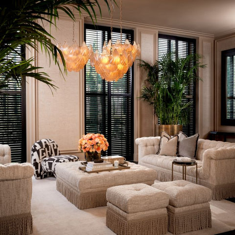 Space Saving Contemporary Upholstered Accent Stool with Fringe