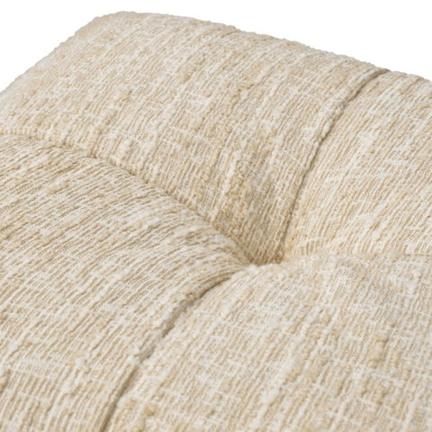 Space Saving Contemporary Upholstered Accent Stool with Fringe
