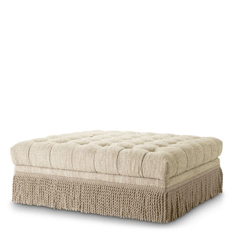 Timeless Minimalist Traditional Upholstered Cocktail Ottoman