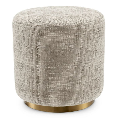 Space Saving Modern Heathered Upholstered Accent Stool
