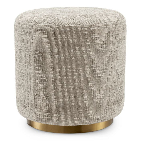 Space Saving Modern Heathered Upholstered Accent Stool