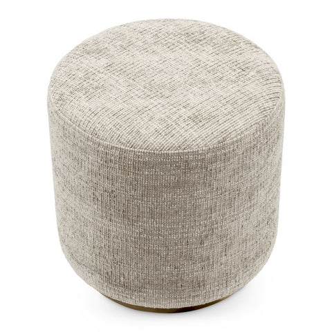 Space Saving Modern Heathered Upholstered Accent Stool