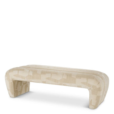Timeless Minimalist Lounge Bench with Plinth Base in Contemporary Style