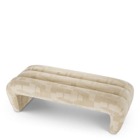 Timeless Minimalist Lounge Bench with Plinth Base in Contemporary Style