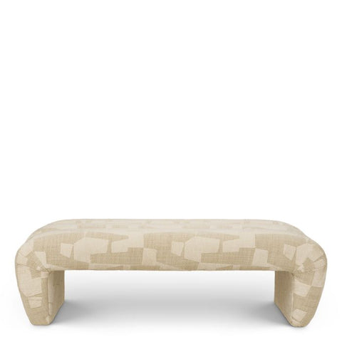 Timeless Minimalist Lounge Bench with Plinth Base in Contemporary Style