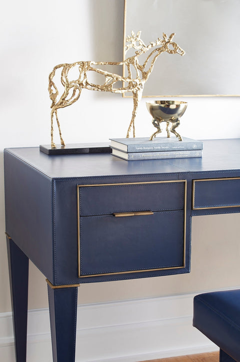 Decorating Essentials Abstract Gold Leaf Contemporary Sculpture