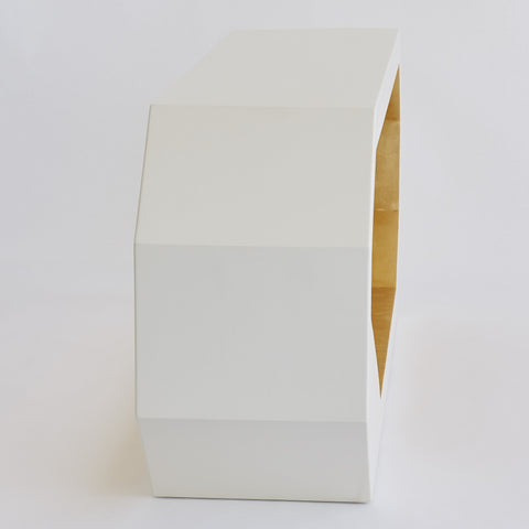 Global Views Timeless Minimalist Hexagonal Entryway Console