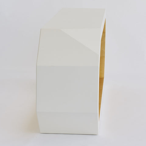 Global Views Timeless Minimalist Hexagonal Entryway Console