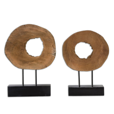 Decorating Essentials Handcrafted Organic Wood Sculpture