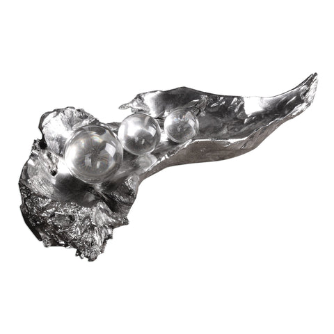 Decorating Essentials Contemporary Crystal Nature Sculpture