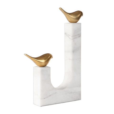 Decorating Essentials Modern Asymmetrical Brass Sculpture