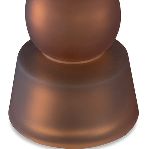 Uttermost Contemporary Cylindrical Glass Candlestick Set for Pillars - Set of 3