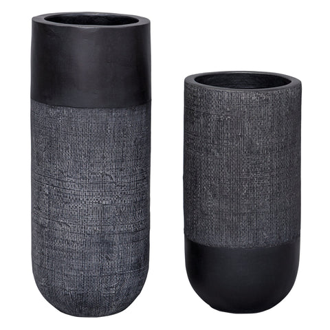 Decorating Essentials Geometric Cylinder Table Vase Contemporary
