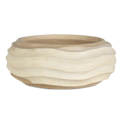 Decorating Essentials Handcrafted Abstract Carving Decorative Bowl