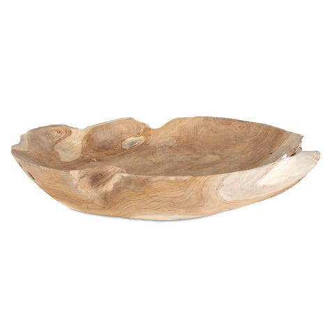 Outdoor Living & Garden Asymmetrical Handcrafted Decorative Bowl
