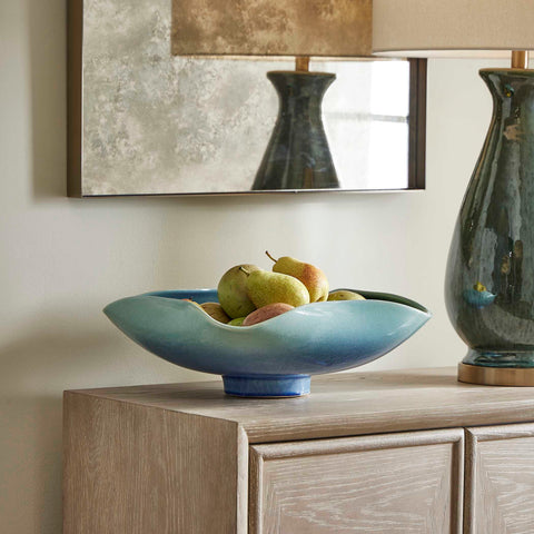 Outdoor Living and Garden Ombre Asymmetrical Bowl Vase