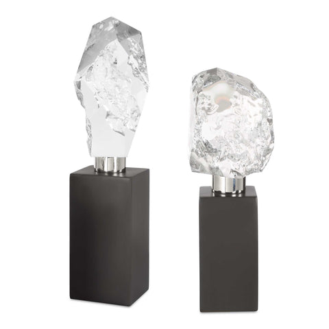 Decorating Essentials Contemporary Faceted Crystal Sculpture