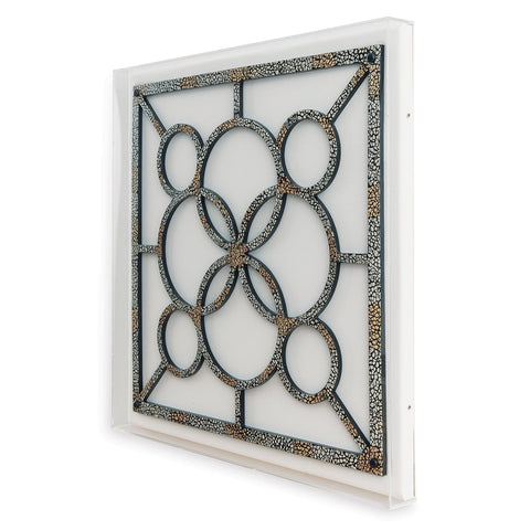 Layered Circles Artwork Modern Shadow Box Wall Sculpture