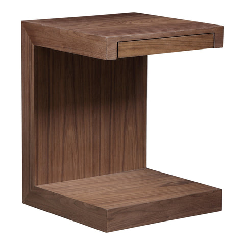 Zio Timeless Minimalist Brushed C-Shape Accent Table