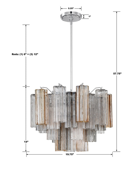 Addis Designer Collaboration Tiered Chandelier Ceiling Light