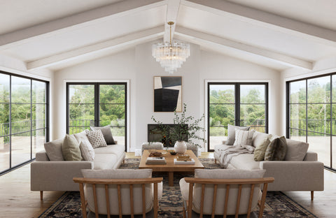 Addis Designer Collaboration Mid Century Tiered Chandelier