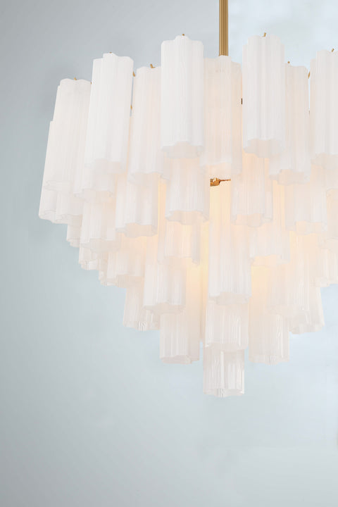 Addis Designer Collaboration Mid Century Tiered Chandelier