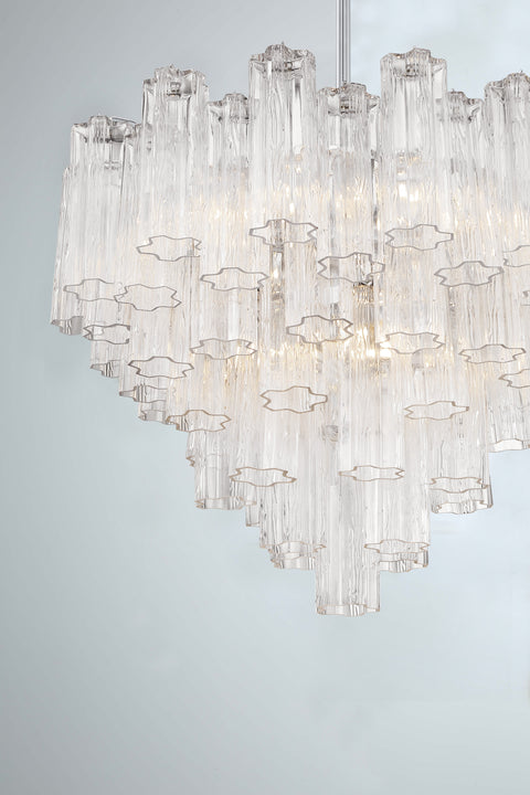 Addis Designer Collaboration Mid Century Tiered Chandelier