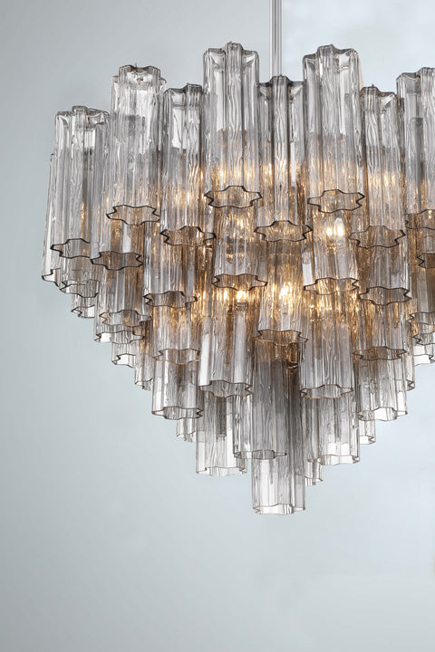 Addis Designer Collaboration Mid Century Tiered Chandelier