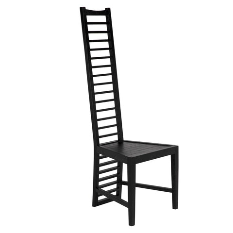 Morris Timeless Minimalist High Back Armless Dining Side Chair