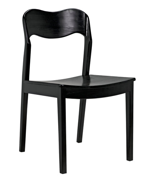 Weller Timeless Minimalist Curved Back Dining Side Chair