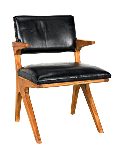 Dolores Artful Traditionalist Mid Century Teak Armchair