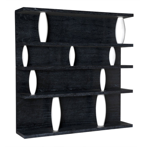 Modern Standard Bookshelf Solid Wood