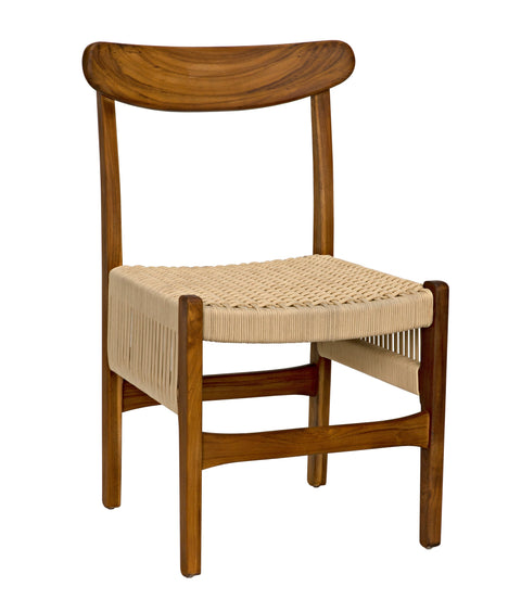 Shagira Timeless Minimalist Teak Dining Side Chair