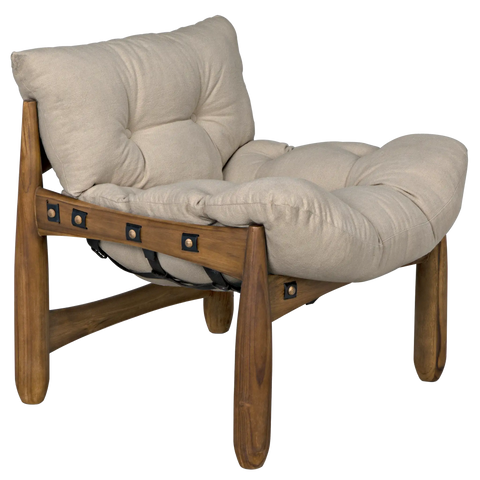 Dante Nature-Driven Modernist Mid Century Club Lounge Chair