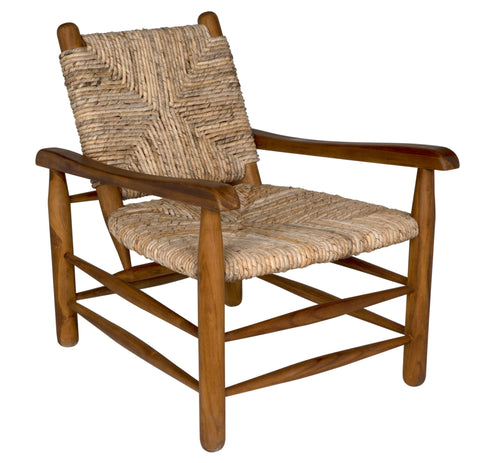 Burek Nature-Driven Modernist Armless Hand Woven Armchair
