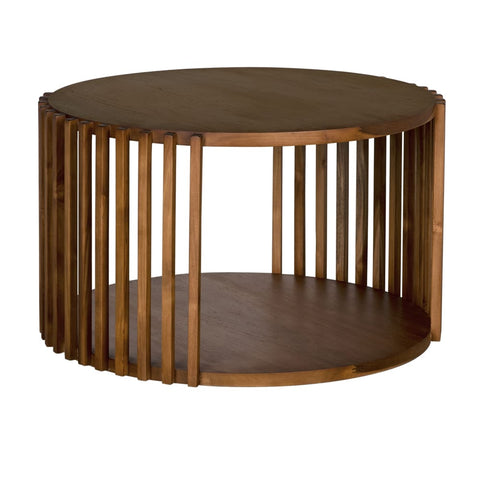 Roderick Nature-Driven Modernist Smooth Round Coffee Table