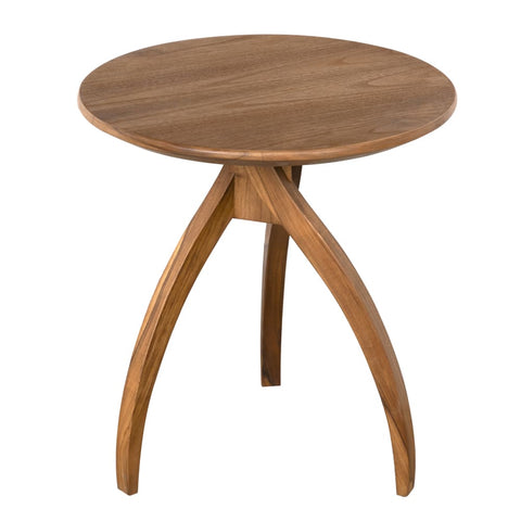 Vikram Modern Round Center Table with Curved Legs Accent Table