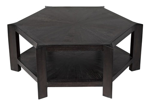 Noir Yuhuda Timeless Minimalist Hexagonal Coffee Table