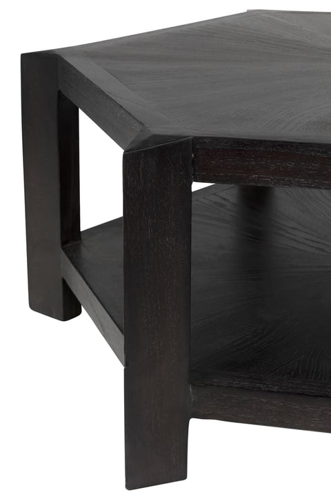Noir Yuhuda Timeless Minimalist Hexagonal Coffee Table