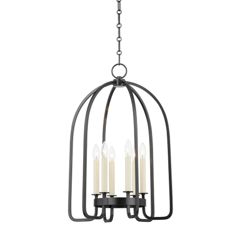 Oakville Ambient Lantern Chandelier in Bronze Ceiling Light