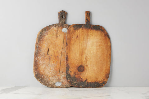 Vintage Rustic Handmade Abstract Wood Serving Board