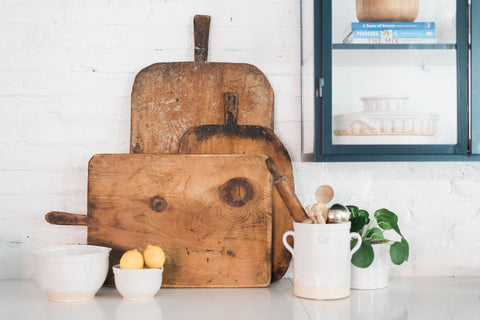 Vintage Rustic Handmade Abstract Wood Serving Board