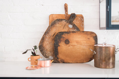 Vintage Rustic Handmade Abstract Wood Serving Board