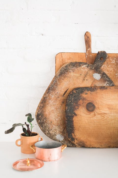 Vintage Rustic Handmade Abstract Wood Serving Board