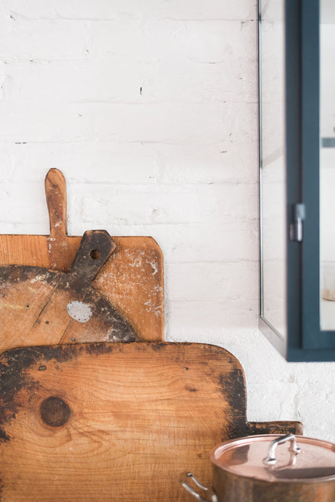 Vintage Rustic Handmade Abstract Wood Serving Board