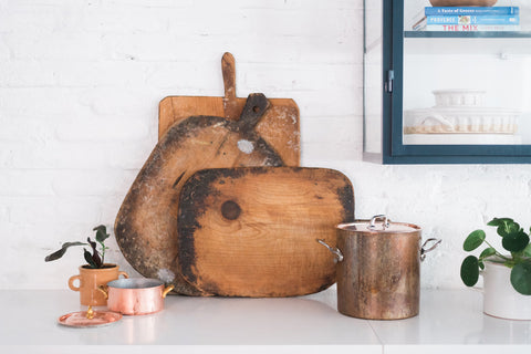 Vintage Rustic Handmade Abstract Wood Serving Board