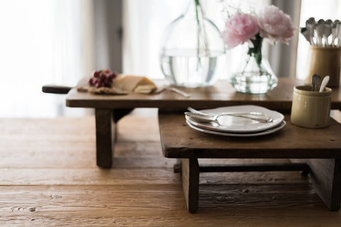 etúHOME Rustic Vintage Handmade Natural Wood Serving Board